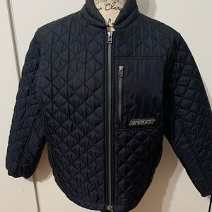 Spyder Quilted Black zip front Jacket